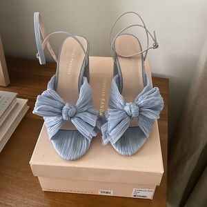 Loeffler Randall Camellia Blue Heels - bridal something blue - wedding shoes